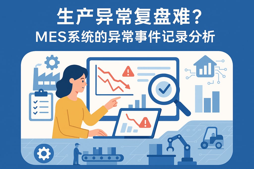 生产异常复盘难？MES系统的异常事件记录分析  